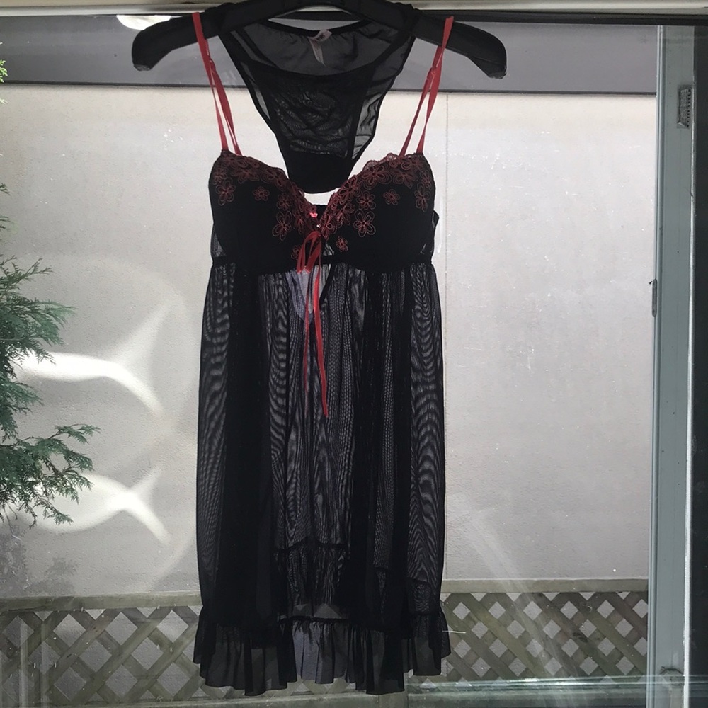 NWOT Sexy Babydoll & Panties Set